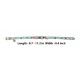 Heart Printed Shining Blue Pet Collar With Bell